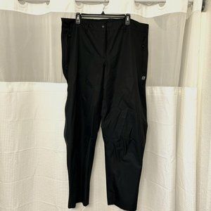 Women's Black Killtec Rain Pants in Size 16